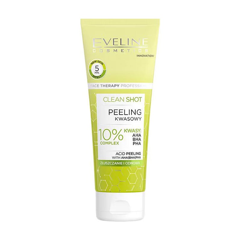 Кислотний пілінг для обличчя Eveline Cosmetics Acid Peeling з AHA, BHA, PHA кислотами, 75 мл